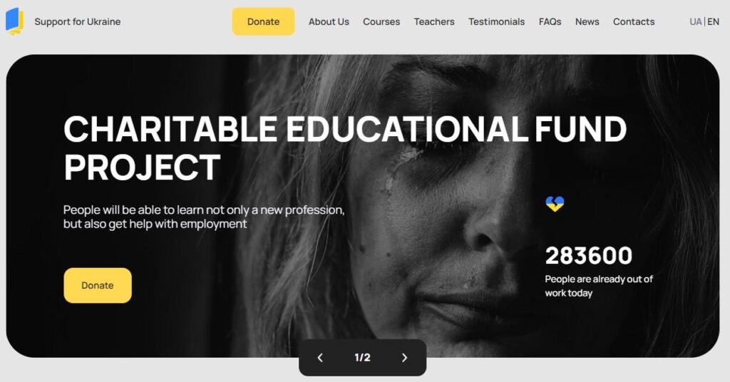 Project of the Charitable Educational Foundation Support for Ukraine