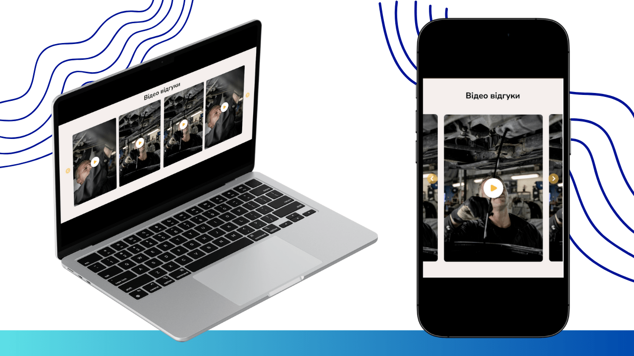 Homepage — video reviews block