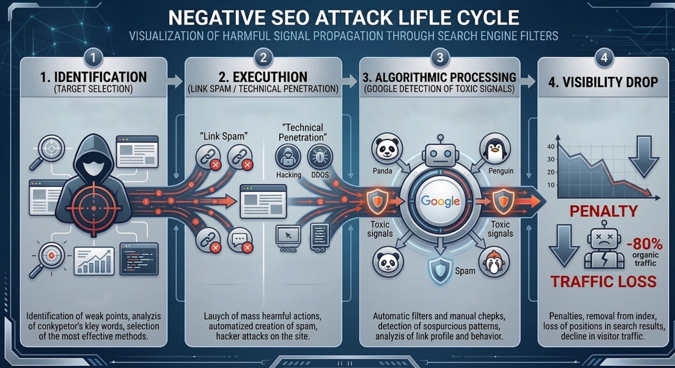 Lifecycle of a Negative SEO Attack