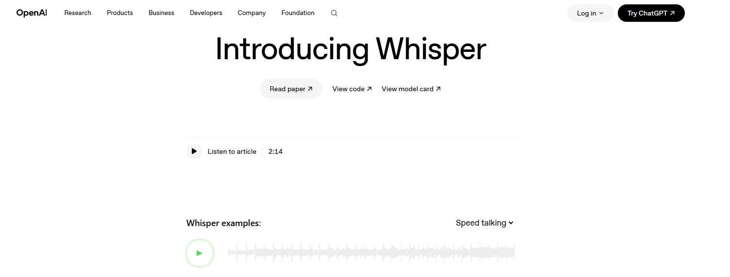 OpenAI Whisper