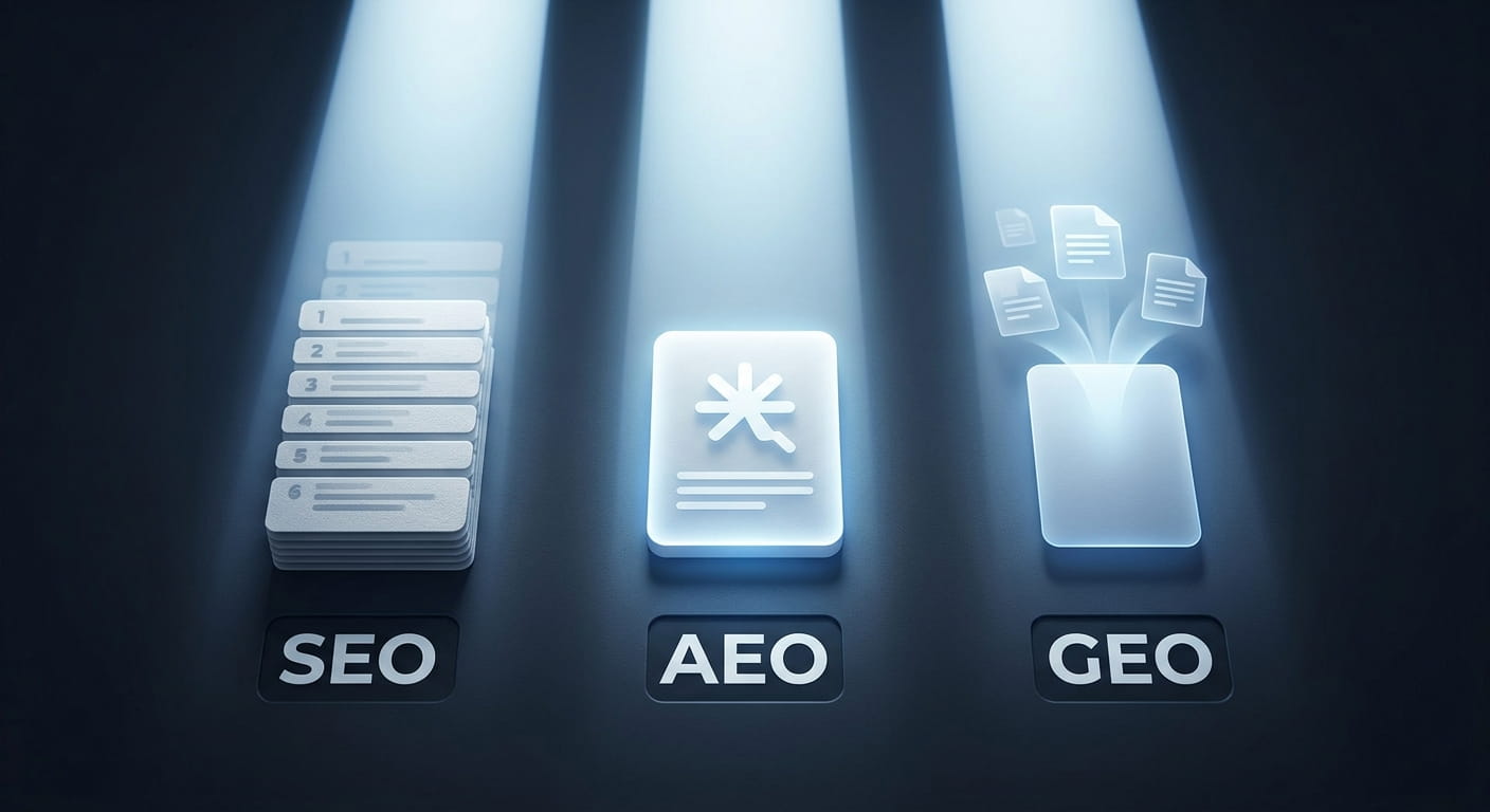 SEO, GEO та AEO